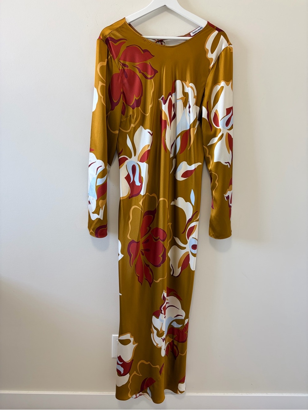 NWOT Reformation Davina Silk Dress - Picture 7 of 15